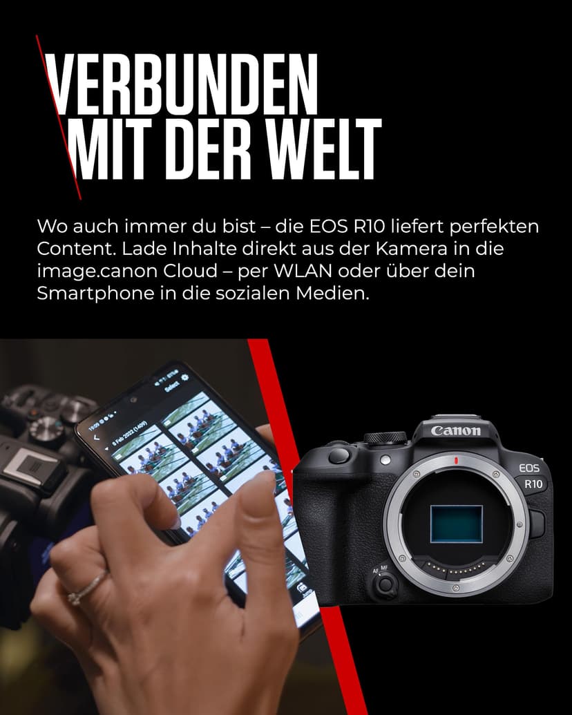 Canon EOS R10 Appareil Photo Hybride Format APS-C 242 Mpix Noir + Objectif RF-S 18-150mm F35-63 is STM Noir - 8