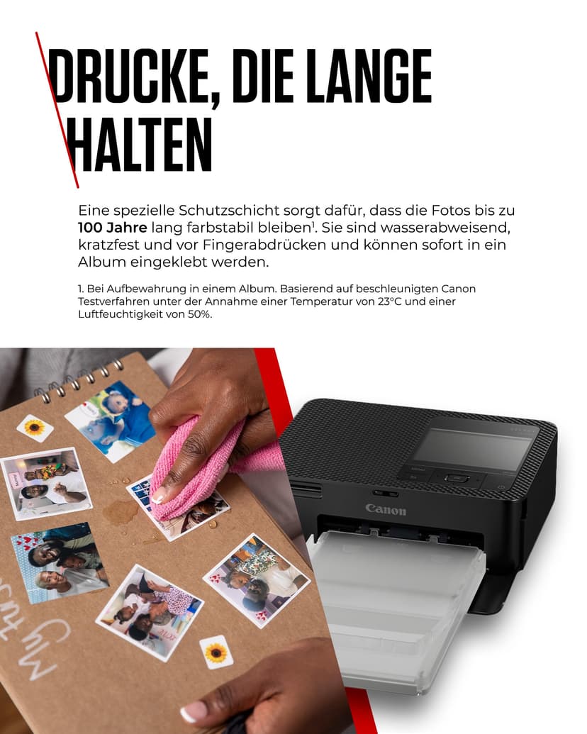Canon SELPHY CP1500 Imprimante Photo Mobile avec kit de Papier, Noir, imprimante Bluetooth sans Fil, avec Accessoires, compacte et légère, Mi 54 Feuilles de Papier au Format Carte Postale 4 x 6 - 4