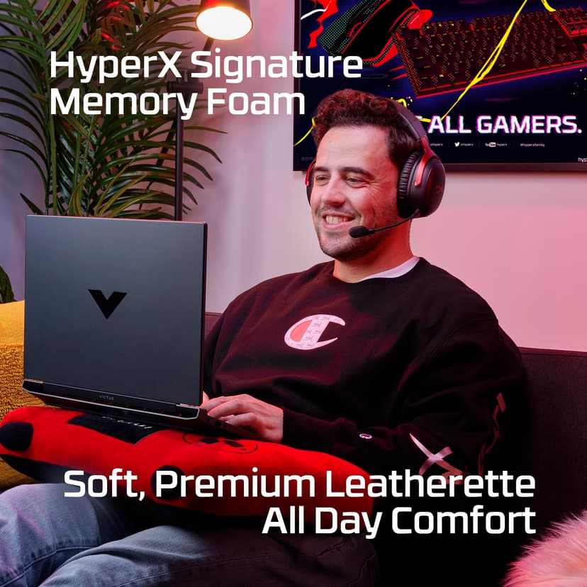 HyperX Cloud III Wireless – Gaming headset for PC, PS5, PS4, up to 120-hour Battery, 2.4GHz Wireless, 53mm angled drivers, Memory foam, Durable Frame, 10mm microphone, Black. - 3