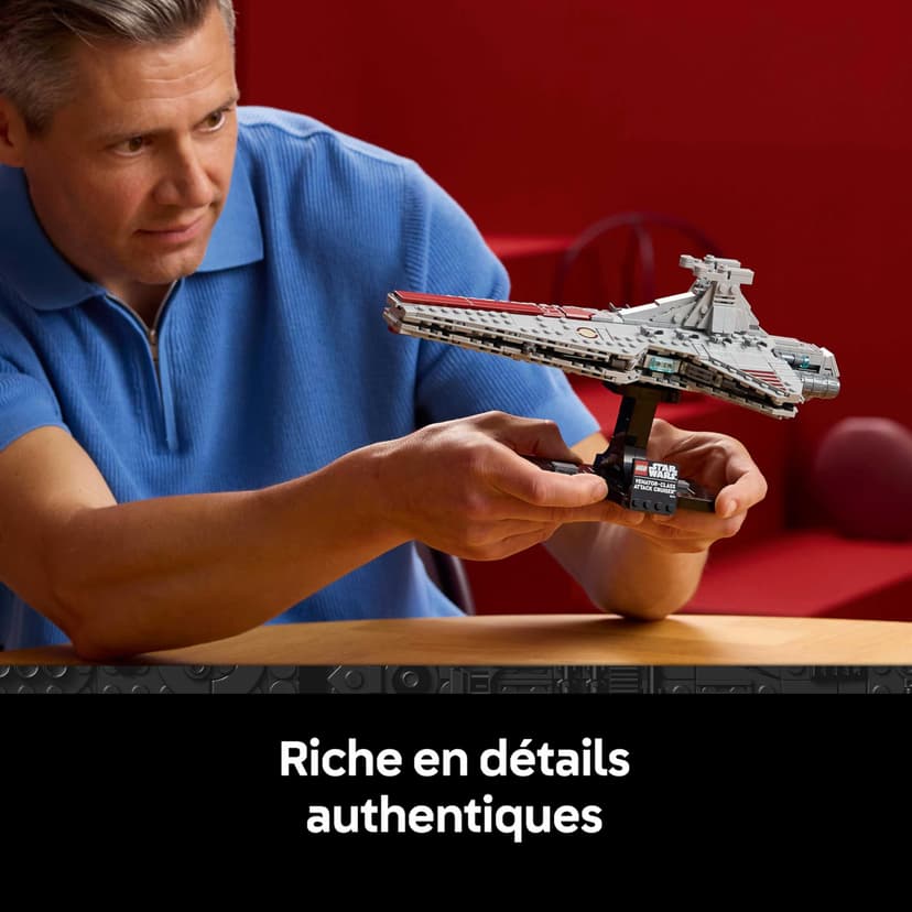 LEGO Star Wars 75441 Le Croiseur d’Assaut de Classe Venator - Set de Construction Adulte - Maquette du Vaisseau de la République - Décoration Salon - Cadeau Collector pour Fans de La Revanche des Sith - 3