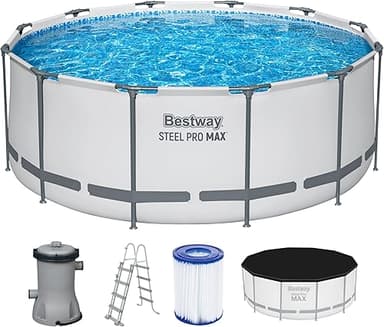Bestway Steel Pro MAX Frame Pool Complete Set with Filter…
