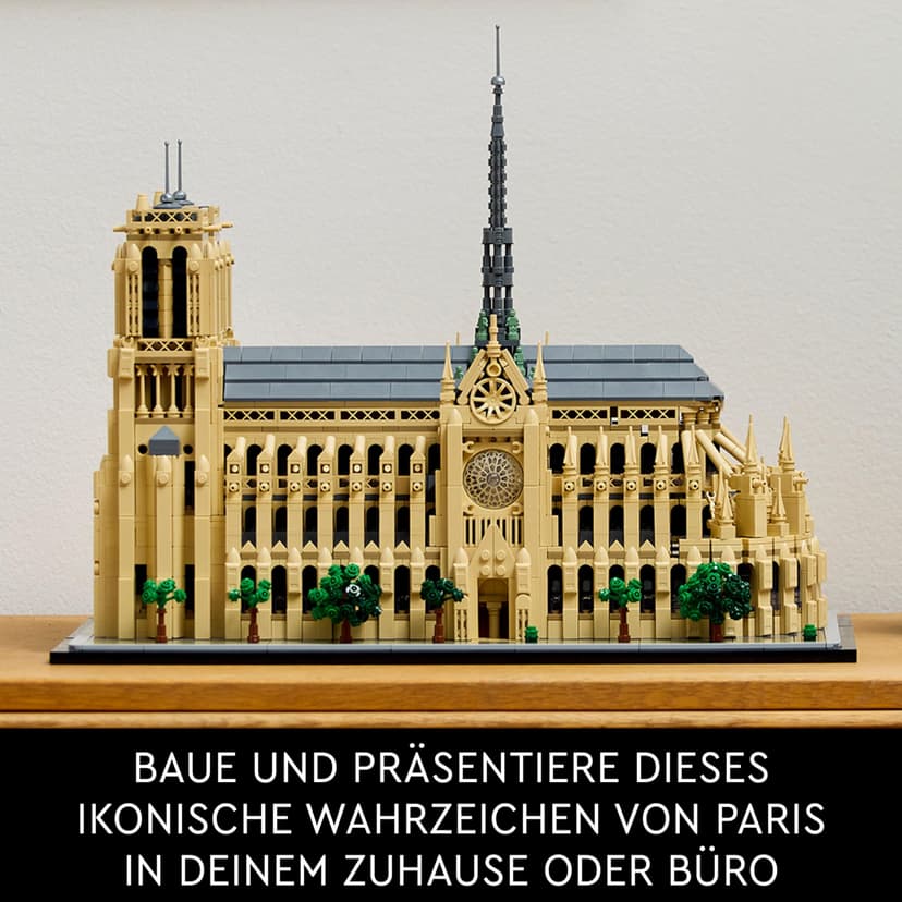 LEGO Architecture Notre-Dame de Paris Set, Model Kit for Adults to Build, Home or Office Décor, Collectible Gift for History-Loving Men, Women, Him or Her 21061 - 6
