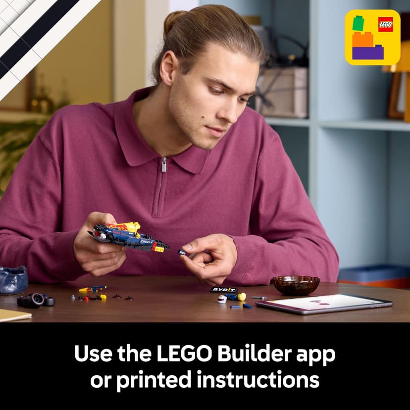 LEGO Speed Champions Oracle Red Bull Racing RB20 F1 Race Car Model with a Collectible Formula 1 Driver Minifigure - Display Set for Adult Motorsport & Racing Fans 77243 - 7