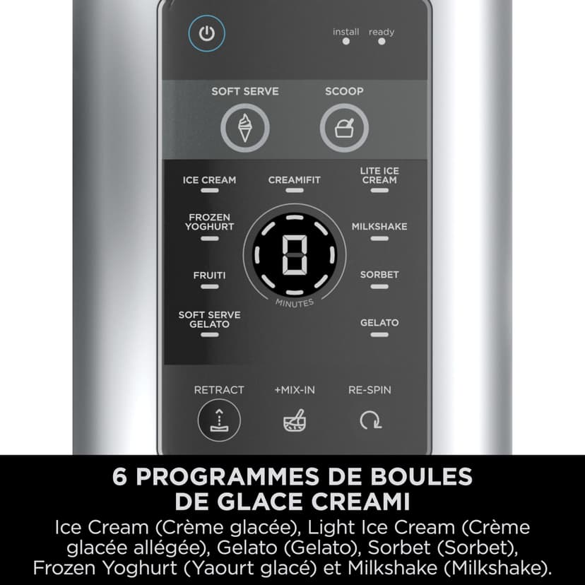 Ninja Swirl by CREAMi Ice Cream Maker and Ice Maker with 2 Jars, 13 Modes to Make Ice Cream, Italian Ice Cream, Gelatos, Sorbets, Milkshakes, Extra Option, Silver, NC701EU - 2