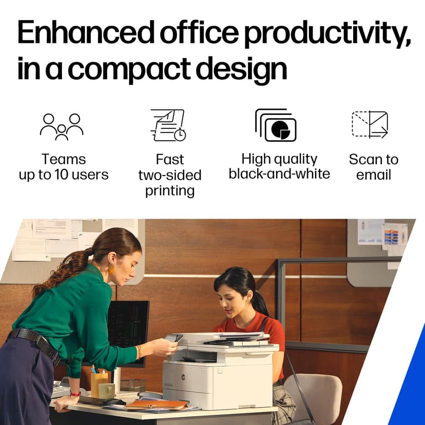 HP Laserjet Pro MFP 4102dw Laser Printer | Black and White | Printer for Small Medium Business | Print, Copy, Scan, ADF | 2-Sided Printing | Dual-Band Wi-Fi, Ethernet - 3