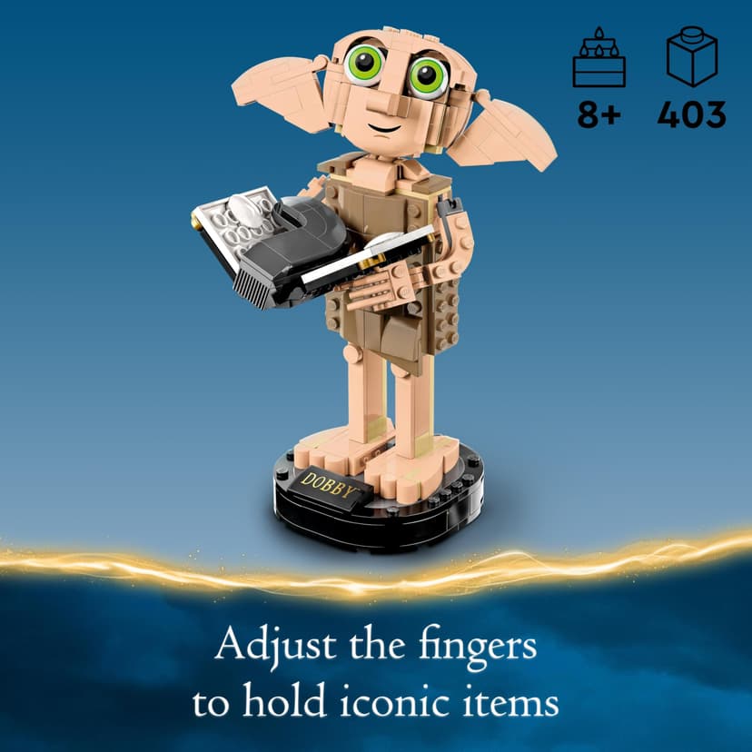 LEGO Harry Potter Dobby the House-Elf Building Toy Set, Movable Wizarding World Character Figure, Kids' Bedroom Decoration, Gift for 8 Plus Year Old Girls, Boys, Teens and Fans 76421 - 3