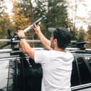 Atera 08227 Car bike carrier Giro AF+, silver - Car roof rack - for 1 bike up to 17 kg payload - 6