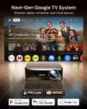 Aurzen EAZZE D1 MAX Upgraded Google TV Smart Projector 4K Supported, Ultra-Bright 1000 ANSI Lumens, MEMC Tech, Fully Automatics, 20W Dolby Audio, Home Theater Movie Projector with WiFi and Bluetooth - 3