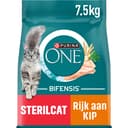 Purina ONE Bifensis Sterilized Adult Cat Food with Chicken and Wheat, 1 Bag of 7.5 kg - 1