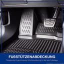 ELMASLINE Tapis en caoutchouc 3D pour Ford Ranger 2 (2022-2025) | Accessoires de tapis de sol | Bord extra haut de 5 cm | 2ème rangée ne convient pas à la cabine supplémentaire !! - 6