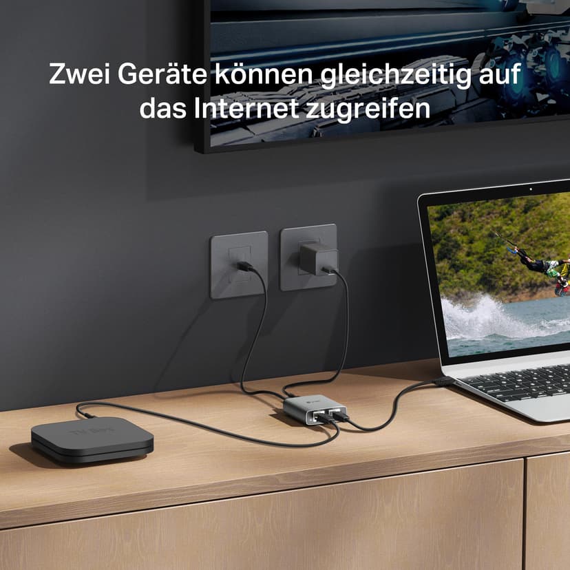 TP-Link EH210 Switch Ethernet 2 Ports 1000 Mbps RJ45 Splitter Network Compatible avec Ordinateur Routeur Décodeur Téléviseur - 5