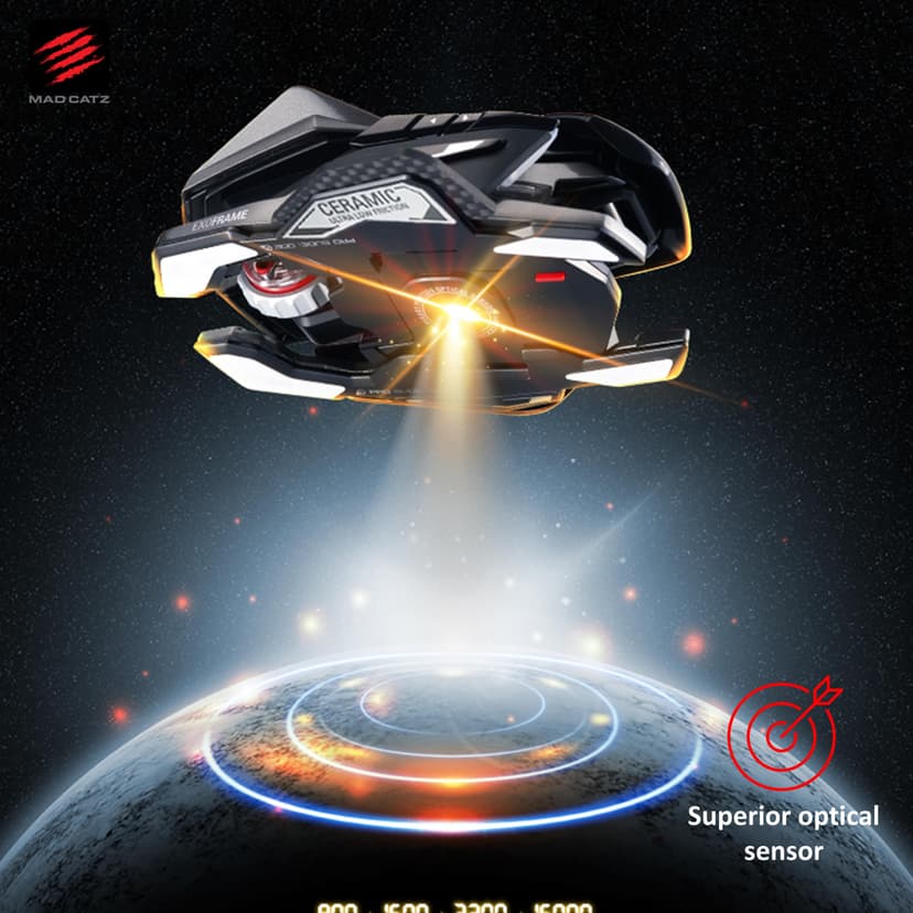 MAD CATZ R.A.T. Pro X3 Gaming Mouse (USB/Black/16000dpi/10 Buttons) - MR05DCINBL001-0 - 5