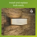 Philips Shades Outdoor Wall Light, IP44 Weather-resistant, Vertical Light, Durable, Aluminium, Light Grey, E27 Bulb Sold Separately - 7