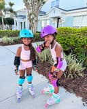 Patins à roues alignées papillon et fleur pour filles et garçons – Rose rouge pour adolescents de 7, 8, 9, 10 ans – Toutes roues lumineuses réglables pour sports d'intérieur et d'extérieur, cadeau - 7