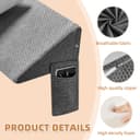 Dorifine Bed Wedge Pillow for Headboard Gap Filler King(76"x6"x10") Mattress Gap Filler(0-8") Bed Wedge for Headboards Gaps Between Your Headboard and Mattress,Headboards Pillow,Grey - 5