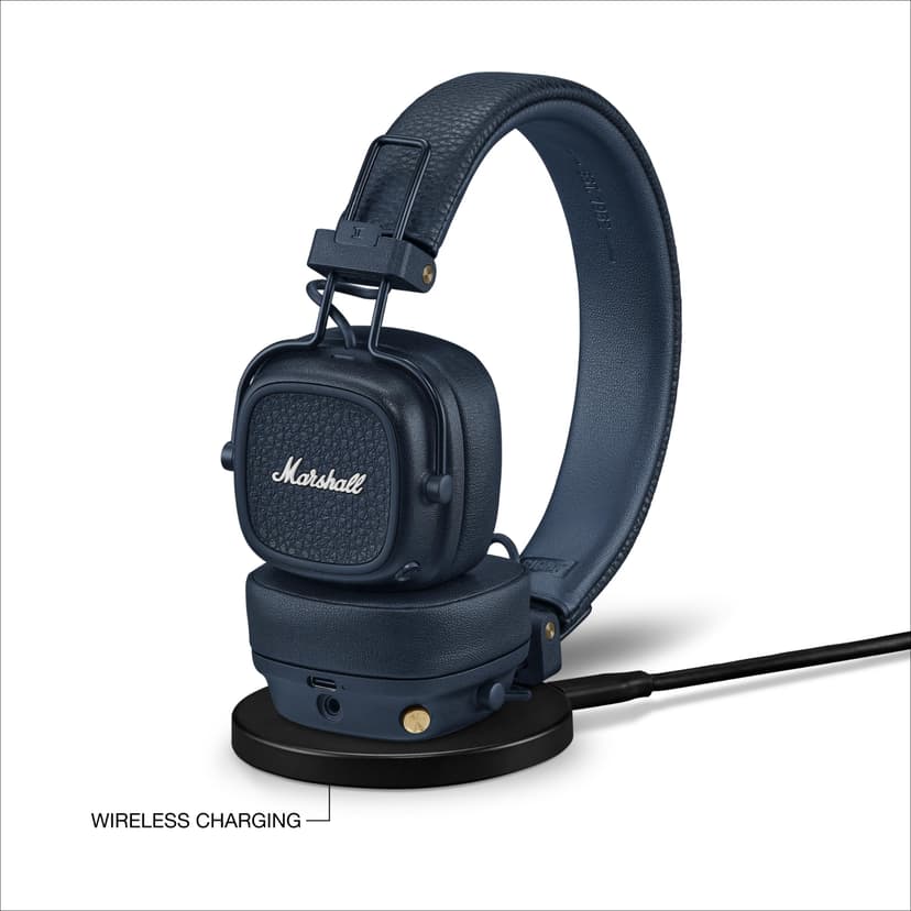 Marshall Major V On-Ear Wireless Bluetooth Headphones - Midnight Blue - 4