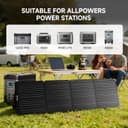 ALLPOWERS SE200 200W Portable Solar Panel for S2000 PRO R600 R1500 LITE R2500 V2 R4000 Power Station, Foldable Monocrystalline Solar Cell Solar Charger Solar Kit for RV Van Outdoor Off-Grid - 3