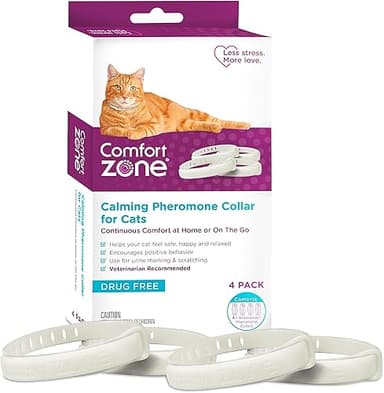 Comfort Zone Lot de 4 Colliers apaisants pour Chat, 120 J…