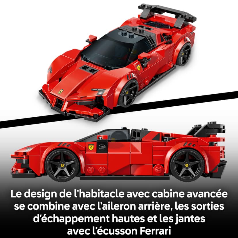 LEGO Speed Champions Ferrari SF90 XX Stradale Sports Car Toy - Model Kit w/a Collectible Driver Minifigure - Birthday Gift Idea for 9+ Year Old Boys & Motorsport Fans - 77254 - 4