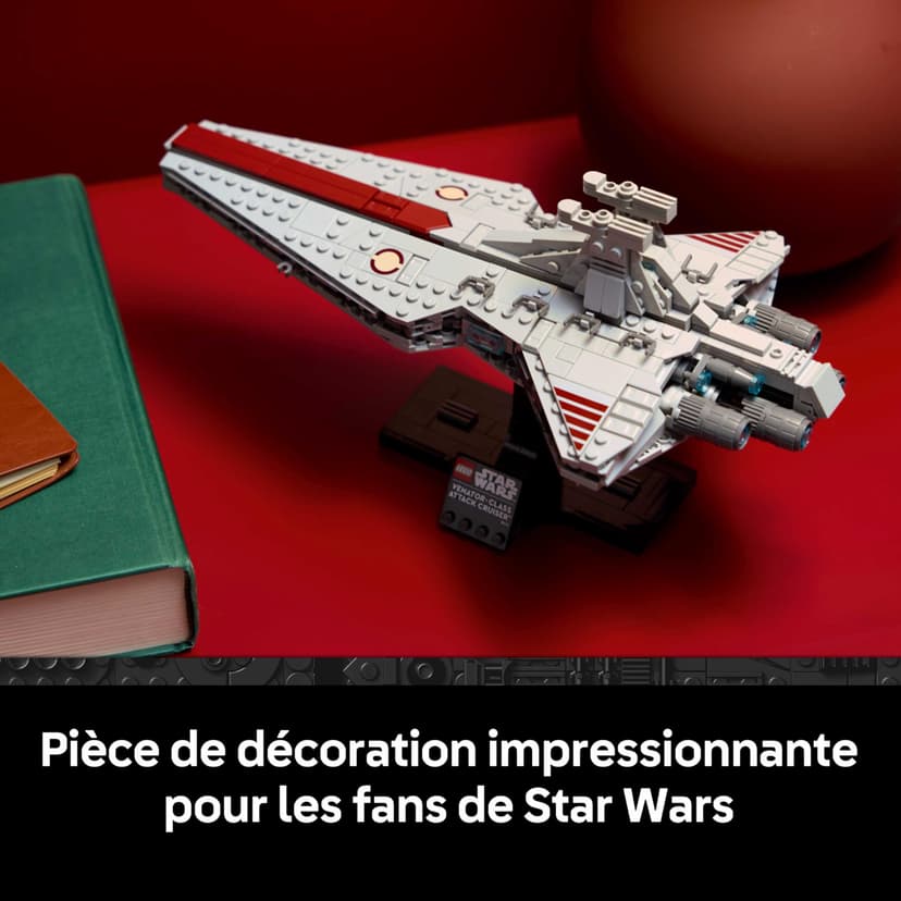 LEGO Star Wars 75441 Le Croiseur d’Assaut de Classe Venator - Set de Construction Adulte - Maquette du Vaisseau de la République - Décoration Salon - Cadeau Collector pour Fans de La Revanche des Sith - 6