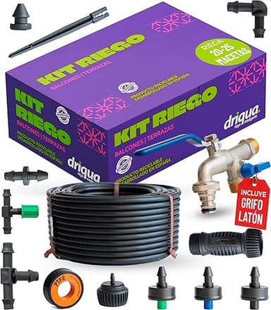Kit d'arrosage goutte à goutte pour balcons, terrasses et…