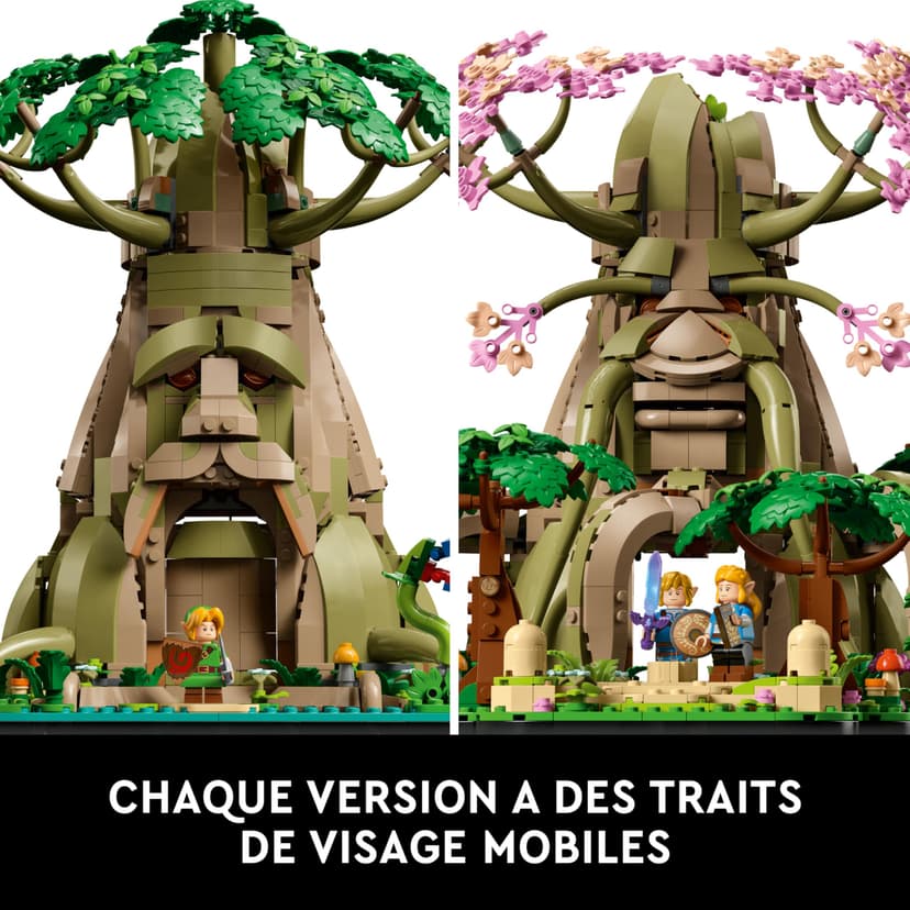LEGO The Legend of Zelda Vénérable Arbre Mojo 2-en-1 - Kit de décoration Collector - Princesse Zelda & 3 minifigurines de Link - Set de Construction pour Adulte - Cadeau pour Fans de Jeux vidéo 77092 - 3