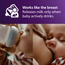 Philips Avent Natural Response Baby Bottle - 3 x 260ml Baby Milk Bottle for Newborns and Up, BPA Free, 1+ Months (Model SCY903/03) - 3