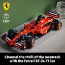LEGO Technic Ferrari SF-24 F1 Car Model - Collectible Formula 1 Set with 1:8 Scale V6 Engine, Gear Box, Steering & DRS - Gift Idea for Adult & Teenage Racing Fans 42207 - 2