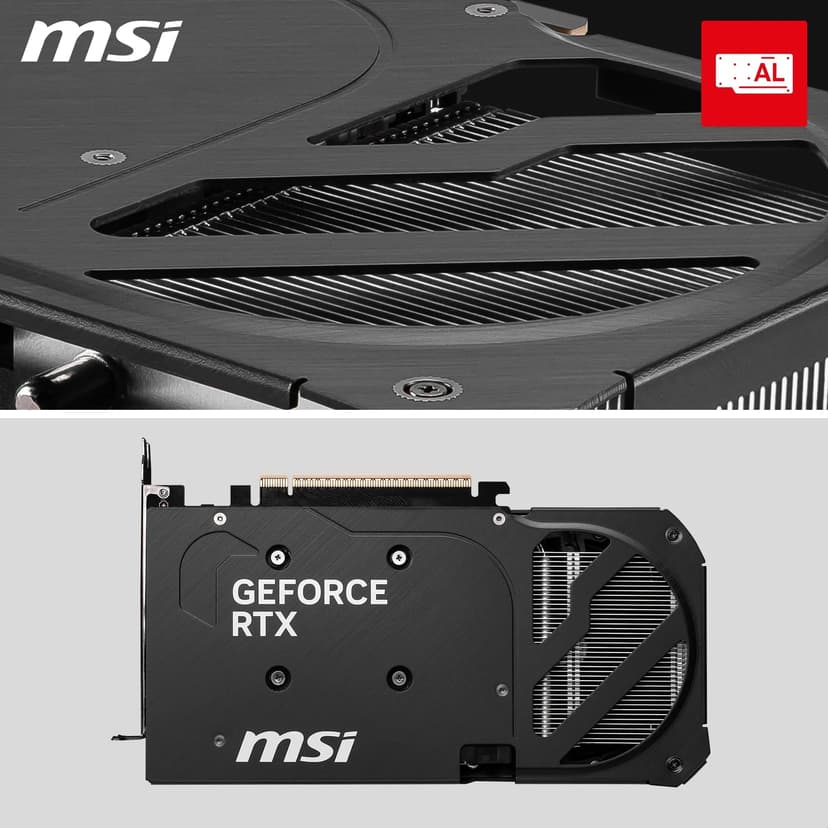 MSI NVIDIA GeForce RTX 5060 Ti 16G Shadow 2X OC Plus Carte Graphique - 16 Go GDDR7 (28 GB/s /192 Bits), PCIe 5.0 - Double Ventilateur (2X Ventilateurs STORMFORCE), HDMI 2.1b, DisplayPort 2.1b - 5