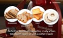 Zassenhaus Bread Slicer Manual Classic | Red | Solingen Blade Steel | Cutting Thicknesses 1-18 mm | Beech Wood Board and Crank | 30 × 25.5 × 19 cm - 4