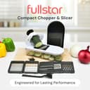 Fullstar Vegetable Chopper & Mandoline Slicer - Julienne Cutter Dicer Grater for Food Veg Onion Cucumber Tomato Salad Potato Cheese - Kitchen Gadgets & Accessories (Compact 6-in-1, White) - 2