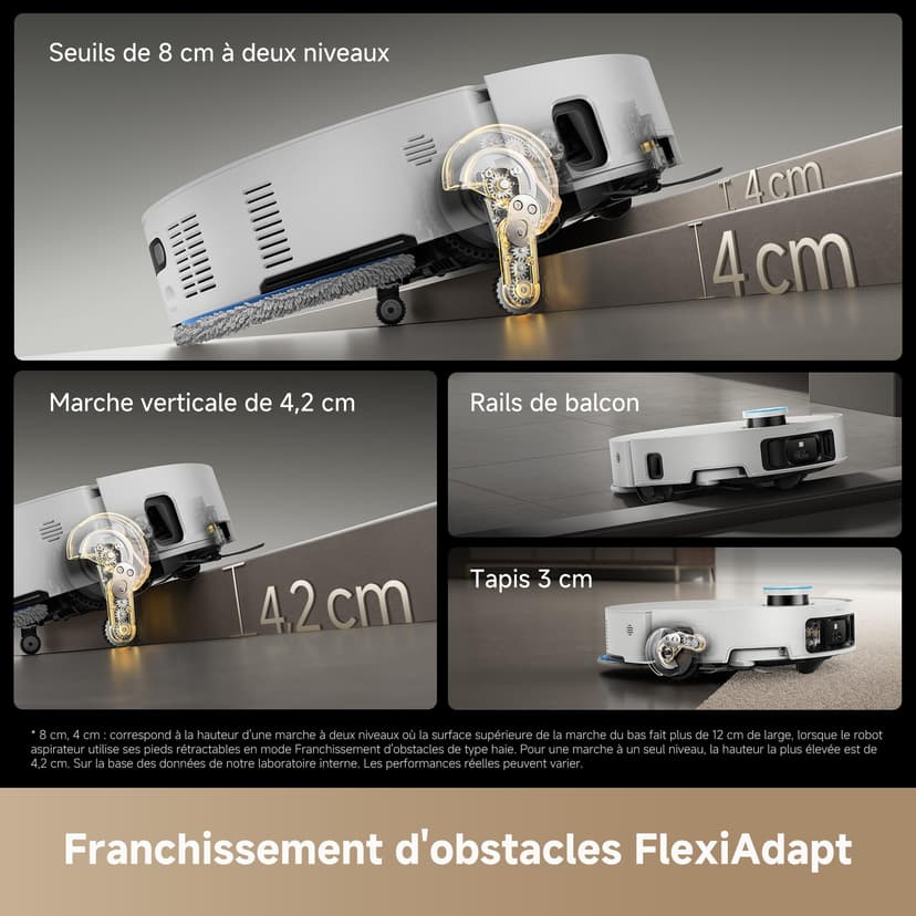 DREAME Matrix10 Ultra Robot Vacuum and Mop, Multi Mop Change, 8 cm Obstacle Bridge, 30,000 Pa, Auto Empty/Refill, Self-Cleaning, 100% Detangle,240> Obstacle Avoidance, Voice Control - 5