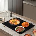 NVGFTG Hob Cover 62 × 53 cm Hob Cover One Piece Kitchen Cover Plate with Hook Hob Cover Plate for Ceramic Hob Cover Hob Induction Protective Mat Black - 7