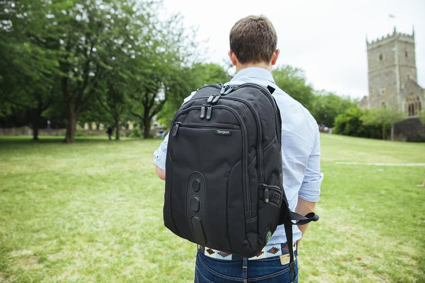 Targus 15.6" Spruce EcoSmart Checkpoint Friendly Backpack, Made From Recycled Bottles, Durable, TSA Friendly, 27L (TBB013US) - 7