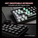 YUNZII x MADLIONS MAD68 HE Rapid Trigger Wired Magnetic Mechanical Gaming Keyboard 60% Hall Effect Switches Adjustable Actuation, PBT Keycaps RGB Hot-Swap,8K Hz Polling Rate(Black,Amber Pro Switch) - 7