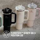 STANLEY 1913 Quencher H2.0 Flowstate Tumbler 1.2L – Cold for 11 Hours – Iced for 48 Hours – Metal Water Bottle with Straw, Handle and Lid – Dishwasher Safe – Travel Mug for Cold Drinks – Cream - 6