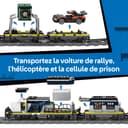 LEGO City Police Train Heist Toy - Remote Control Train Model Kit w/Circular Track, Helicopter, Rally Car & 6 Minifigures - STEM Birthday Gift for 7+ Year Old Boys - 60508 - 5