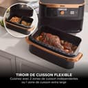 Ninja Foodi FlexDrawer 10.4L Oil-Free Fryer, 7 Modes, Roast, Bake, Non-Oil Frying, Crispy, Warm, Dehydrate, Rise, XL, Savings, DualZone Black/Copper OL750EUDBCP - 3