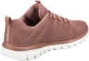 Skechers Women's Graceful Get Connected Sneaker, Mauve Mesh Trim, 5 UK - 5