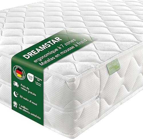DREAMSTAR Ergo Flex XXL Duo I Matelas ergonomique en mous…