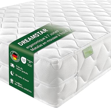 DREAMSTAR Ergo Flex XXL Duo I Matelas ergonomique en mous…