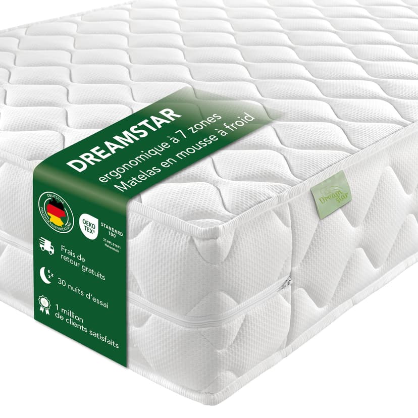 DREAMSTAR Ergo Flex XXL Duo I Matelas ergonomique en mous… - 1