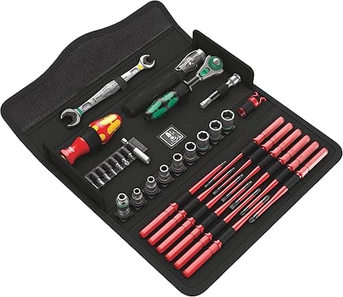 Wera 05135926001 Kraftform Kompakt W 1 Maintenance, Jeu d’outils isolés, 35 pièces