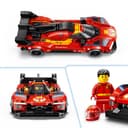 LEGO Speed Champions Ferrari 499P Race Car Toy - STEM Model Kit w/Collectible Driver Minifigure - Motorsport Merchandise Gift for 9+ Year Old Boys & Fans - 77261 - 4