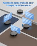 ECOVACS DEEBOT T80 OMNI Robot Vacuum Cleaner, 18,000 Pa, Instant Automatic Cleaning OZMO ROLLER, ZeroTangle 3.0, Wash in Hot Water 40-75°C, Hot Air Dry, Black - 8
