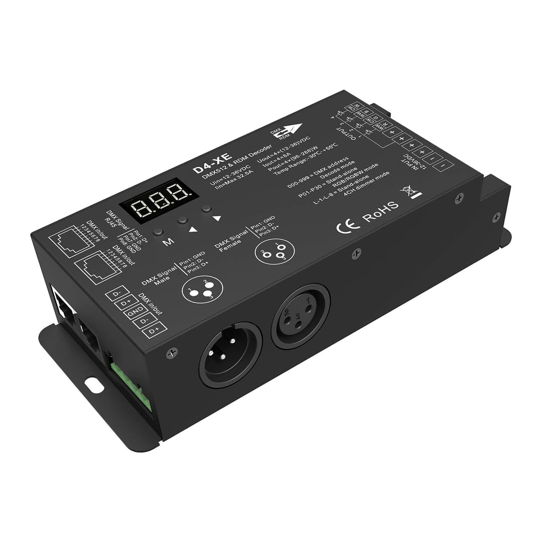 4 Channel Decoder DMX512 & RDM Decoder DMX 512 Digital Di…