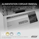 CORSAIR RM850e (2025) Alimentation ATX Entièrement Modulaire à Faible Bruit avec Câble 12V-2x6 – Compatible ATX 3.1 et PCIe 5.1, Efficacité Cybenetics Gold, Condensateurs Résistants à 105°C – Blanc - 2