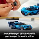 LEGO Speed Champions Bugatti Vision GT Hyper Sports Car Toy - Model Kit w/a Collectible Driver Minifigure - Gaming Gift Idea for 9+ Year Old Boys & Motorsport Fans - 77253 - 4