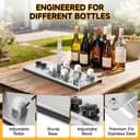 Kalawen Adjustable Glass Bottle Cutter Kit DIY Tool, Stainless Steel Cutting Machine Set for Wine, Beer, Liquor, Whiskey, Alcohol, Champagne, Soda Round Bottles - 5