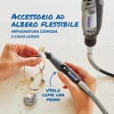 Dremel 3000 Outil Rotatif Multifonction 130W avec 1 Adaptation 25 Accessoires, Vitesse Variable 10000-33000 tr/min pour Découper, Poncer, Percer, Nettoyer, Sculpter, Polir, Graver, Meuler - 4